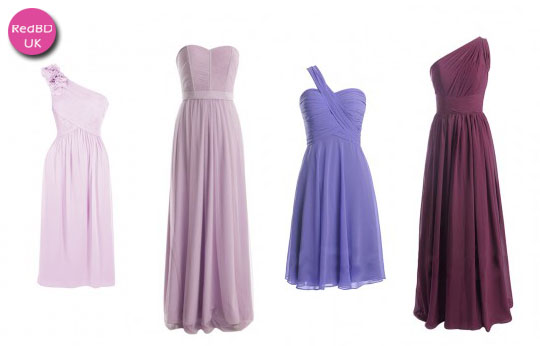 mismatched-purple-shades-purple-bridesmaid-dresses